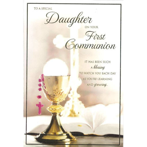 Picture of SPECIAL DAUGHTER ON YOUR FIRST COMMUNION CARD